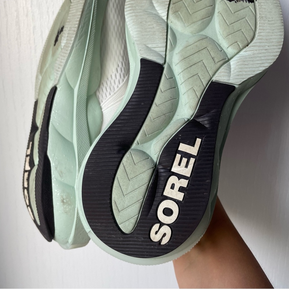 Sorel Explorer Defy Mid White Slip On Sock Athletic Shoes Size 7 - Picture 12 of 14
